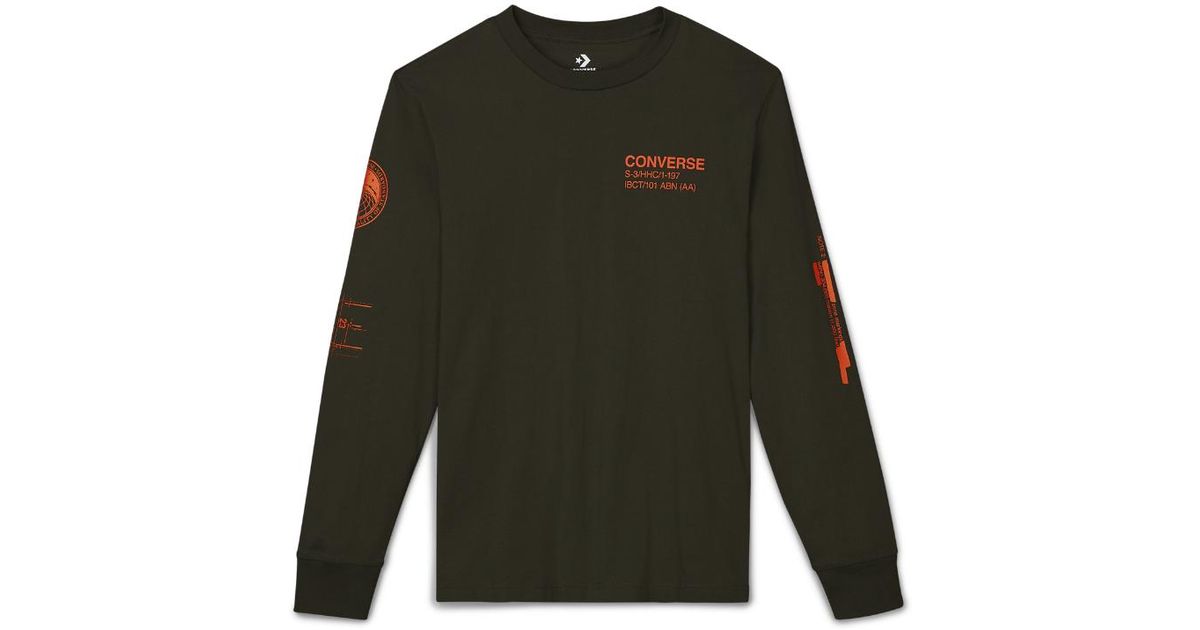 converse long sleeve t shirt mens