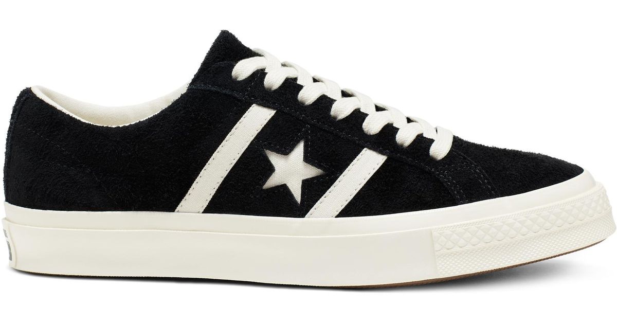 Converse Suede One Star Academy Ox Black/white for Men | Lyst
