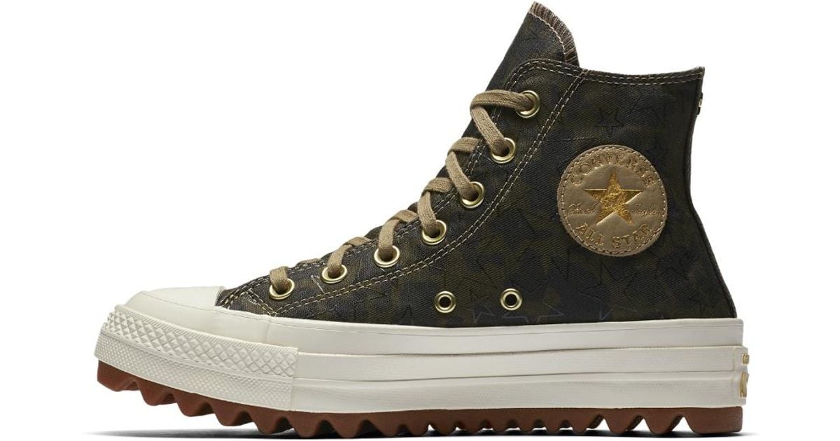 Converse Canvas Chuck Taylor All Star Lift Ripple Camo High Top Women's  Shoe in Brown | Lyst