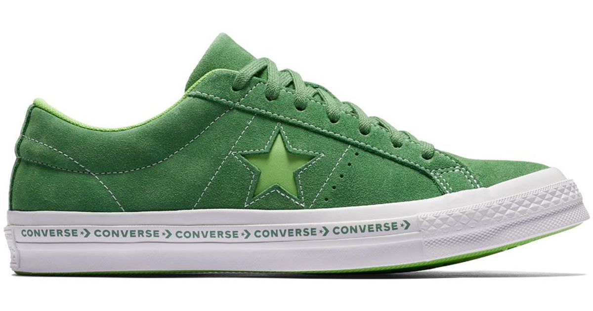 green one star converse
