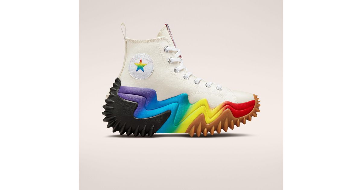 Run Star Motion Platform Pride Toile Converse Lyst