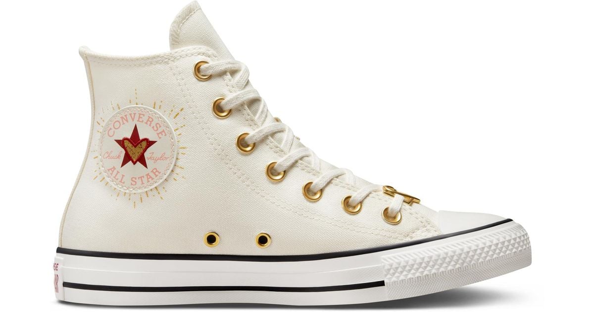 Converse Chuck Taylor All Star Hearts in White Lyst
