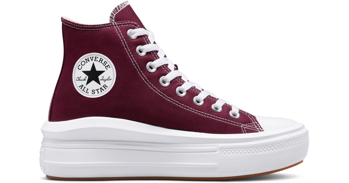 Converse Chuck Taylor All Star Move Platform Seasonal Color in Red | Lyst
