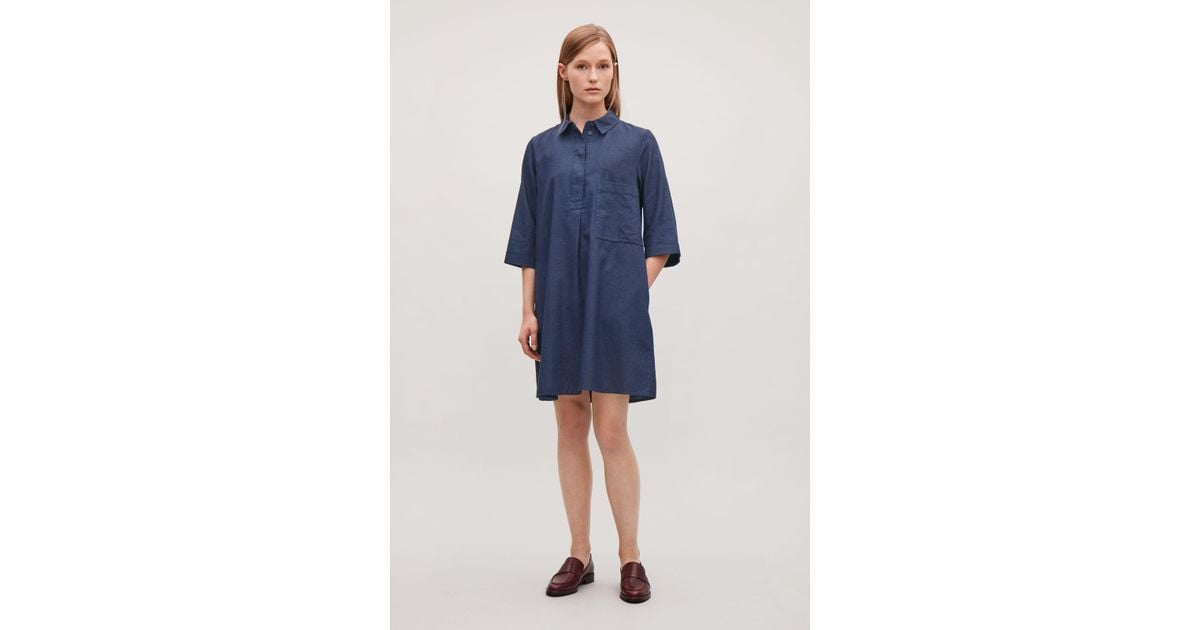 cos denim shirt dress