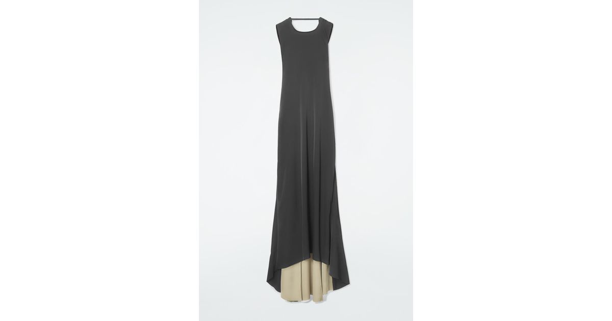 COS The Open-back Maxi Dress in White | Lyst UK