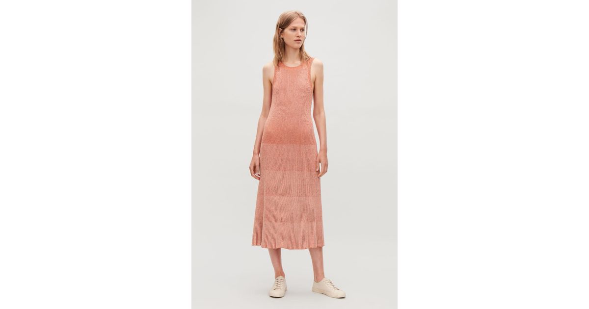 ribbed cotton dress