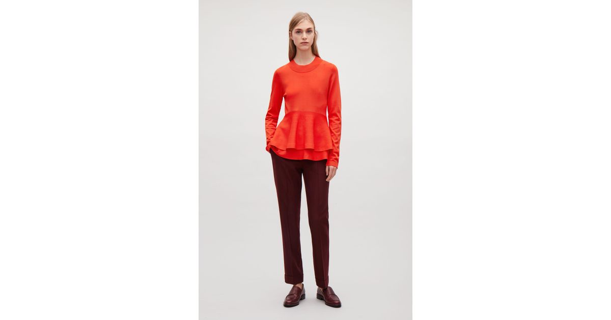 cos peplum top