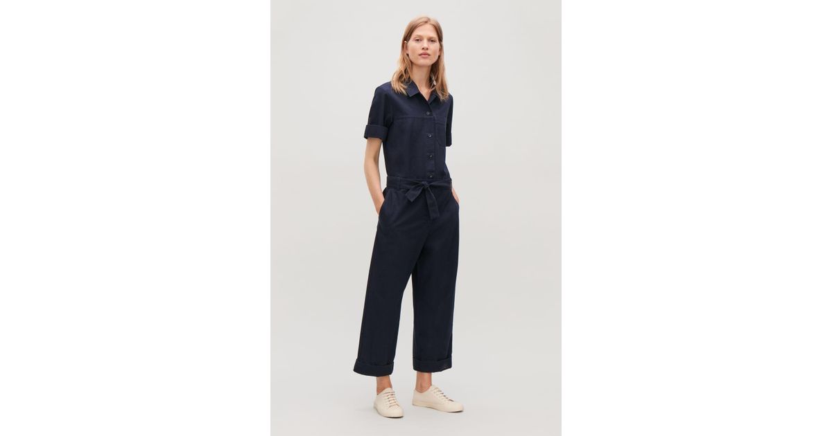 cos denim jumpsuit