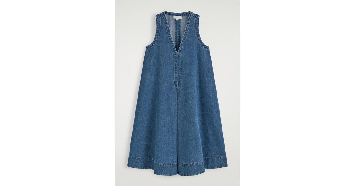 navy blue dress for baby girl COS | Dresses | Cos Aline Denim Dress main image 0