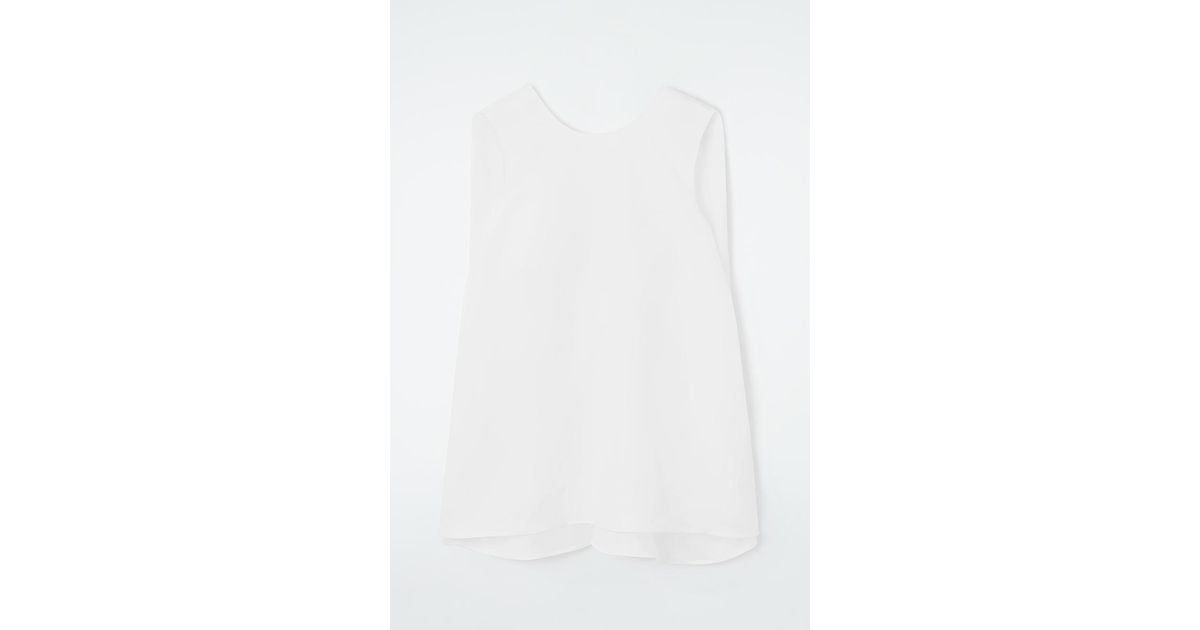 COS Twist-back Sleeveless Top in White | Lyst