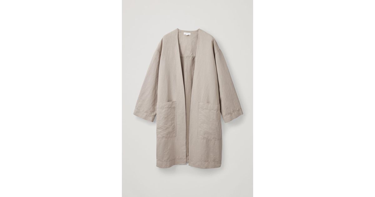 long linen jacket