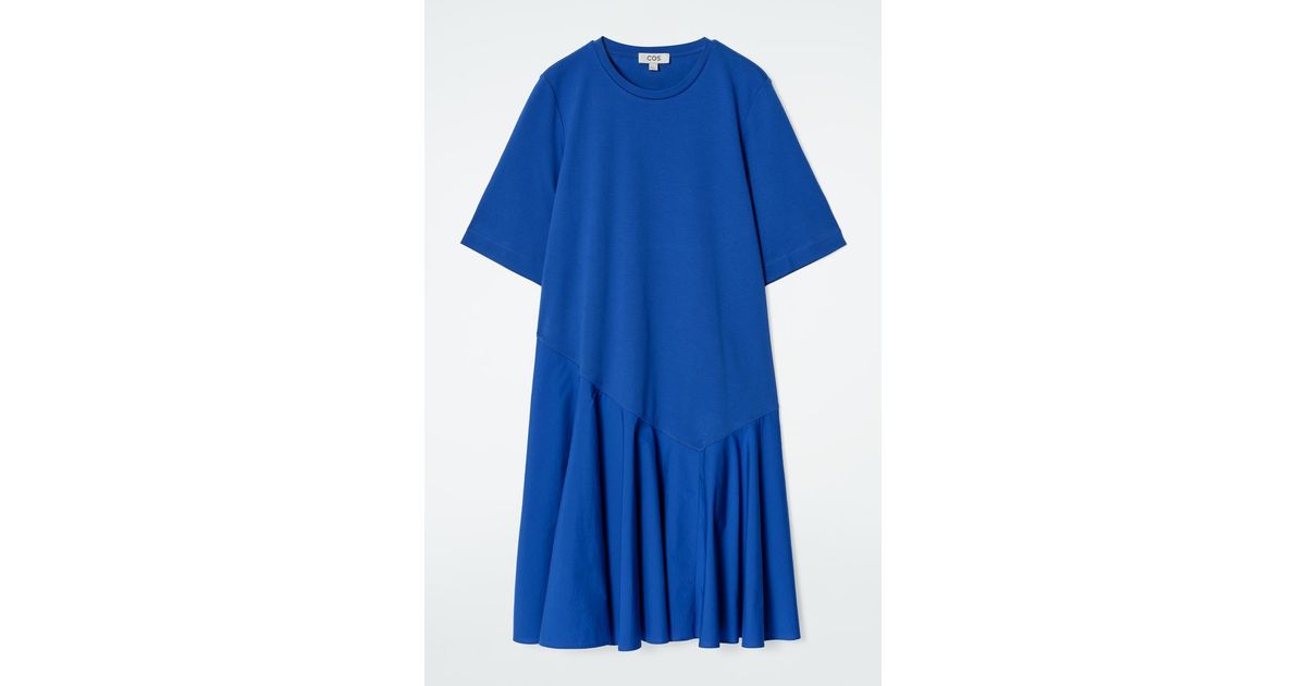cos asymmetric mini t-shirt dress in Blue denim designer dress Stretch Category:SEMI-FORMAL DRESSES Machine wash Back length Size:22 AUS