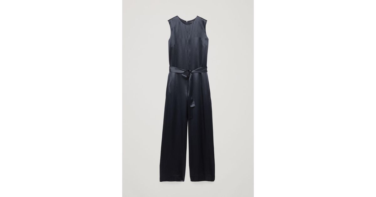 cos navy jumpsuit
