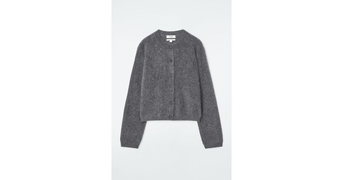 COS Pure Brushed-cashmere Cardigan in Gray | Lyst COS Pure Brushed-cashmere Cardigan in Gray | Lyst