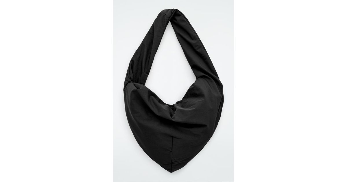 COS Kite Oversized Shoulder Bag in Black | Lyst