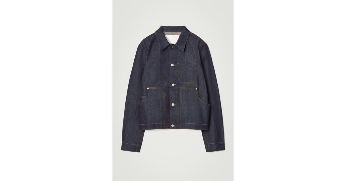 COS Relaxed Denim Jacket in Blue for Men | Lyst UK