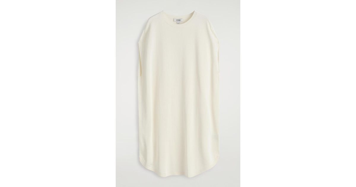 cos white knit dress Cos Knitted Midi Dress In White