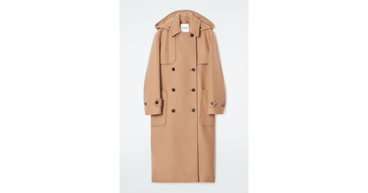 cos-Beige-Hooded-Wool-Duffle- cos-Beige-Hooded-Wool-Duffle-