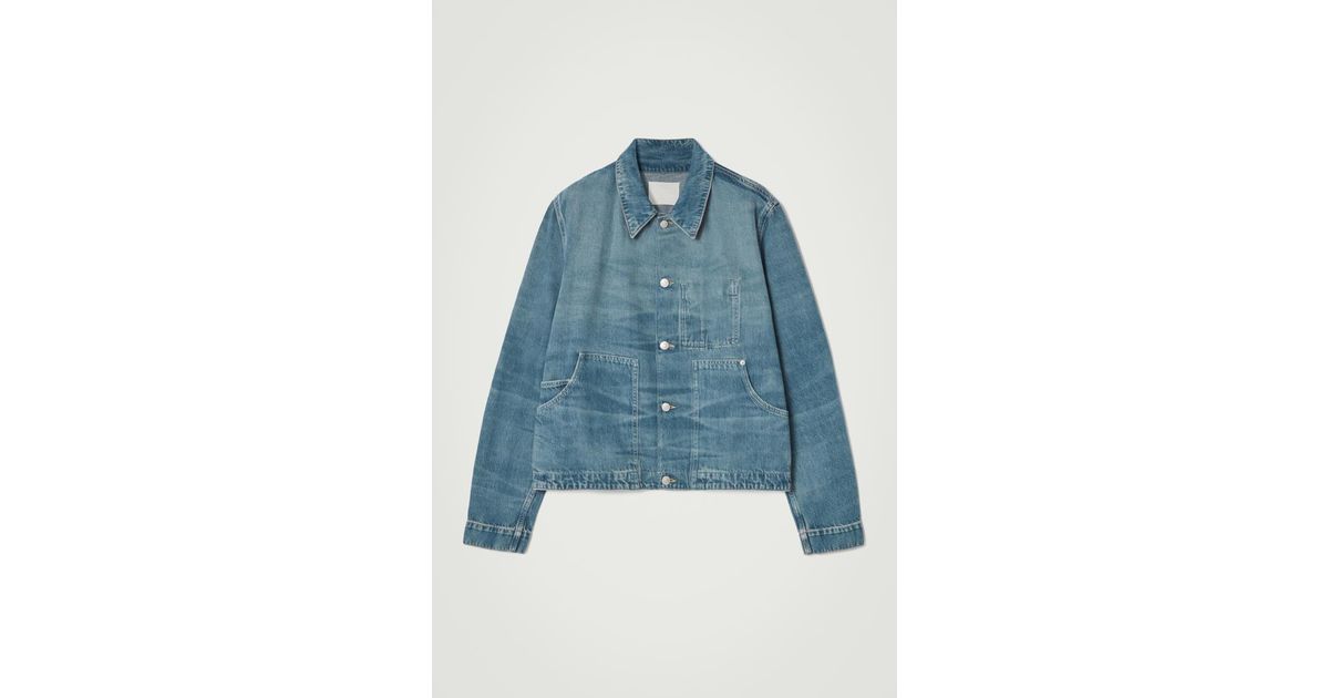 COS Relaxed Denim Jacket in Blue for Men | Lyst UK