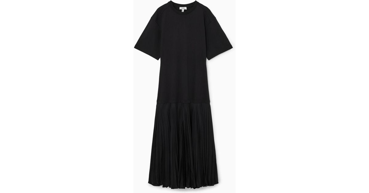 Cos Dress Pleated Skirt Shirt Dress COS Pleated-skirt T-shirt