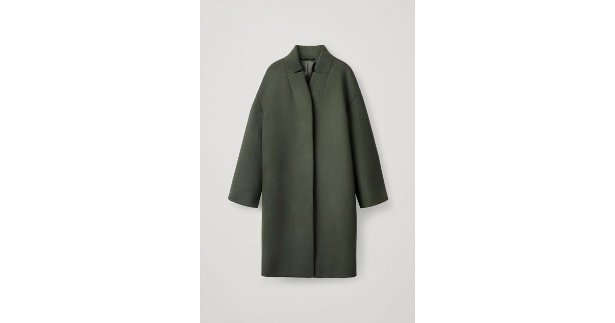 stand collar wool coat
