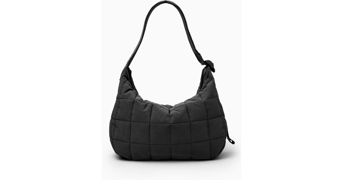 COS Quilted Messenger - Ripstop in Black for Men | Lyst