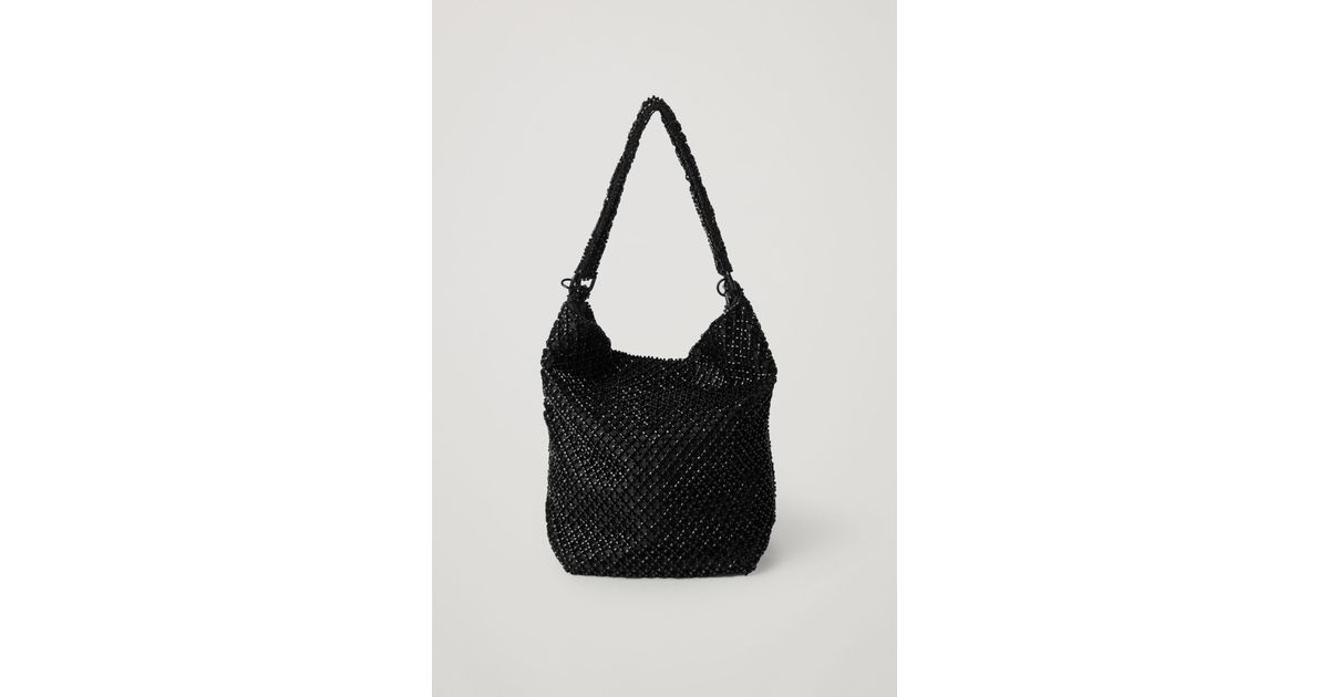 COS Mini Beaded Bag in Black | Lyst