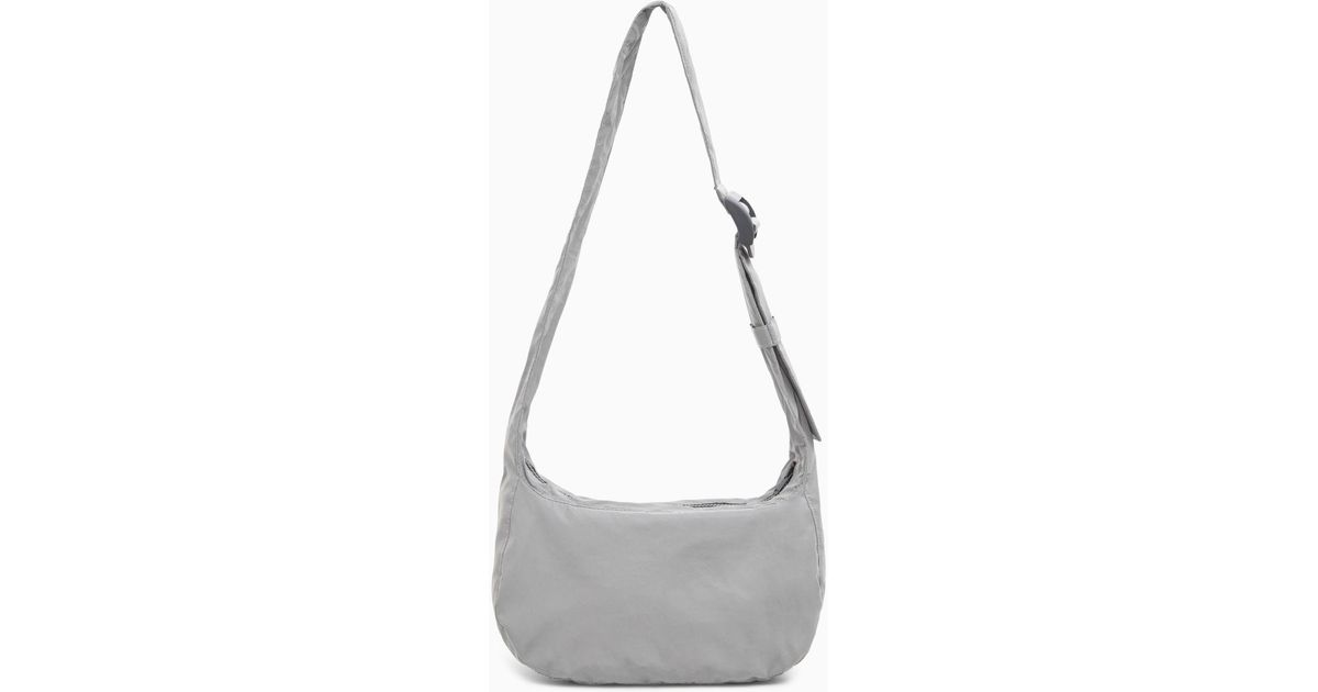 COS Reflective Crossbody Saddle Bag in White Lyst