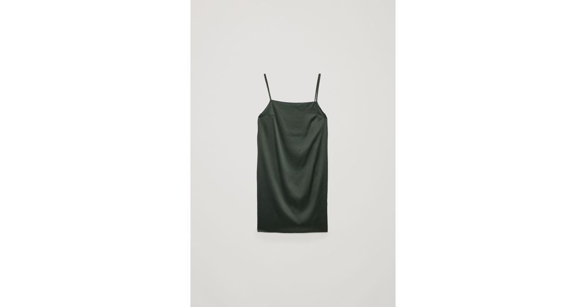 cos silk slip dress