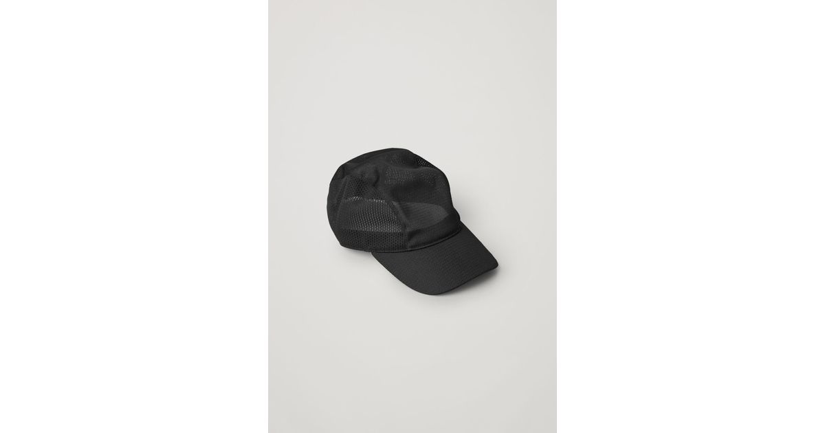 COS Synthetic Mesh Baseball Cap in Black for Men - Lyst