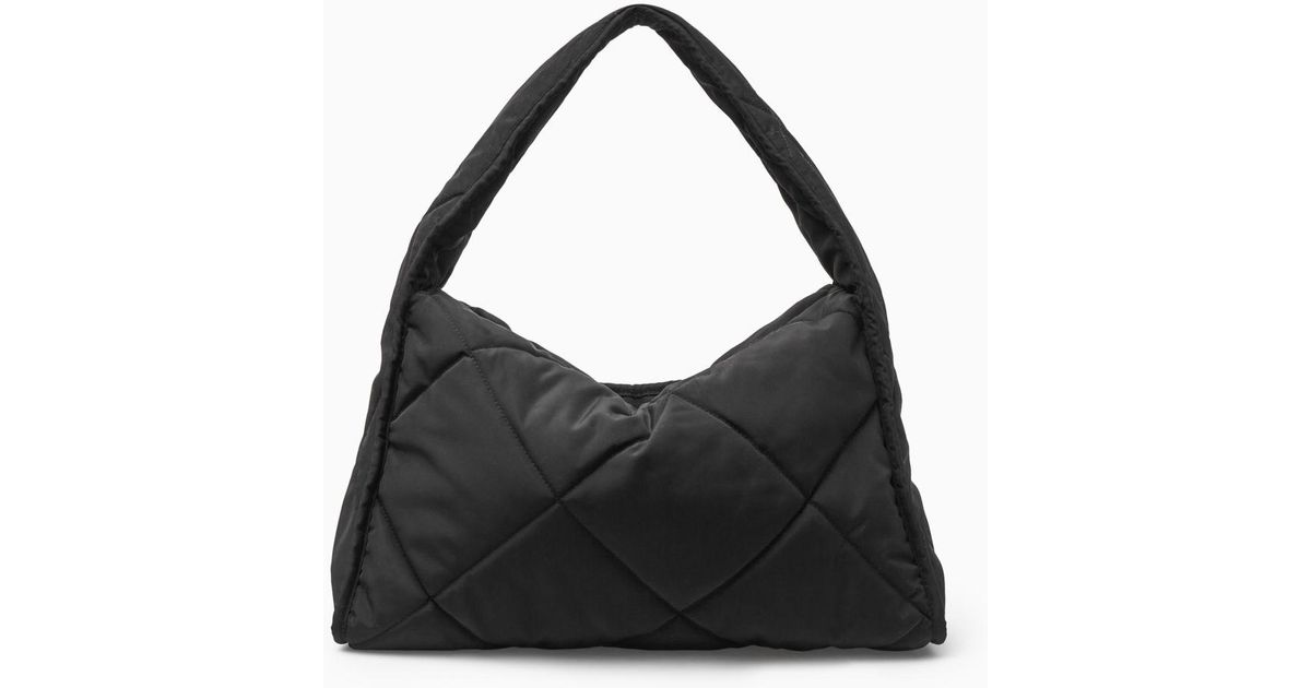 COS Diamondquilted Shoulder Bag in Black Lyst