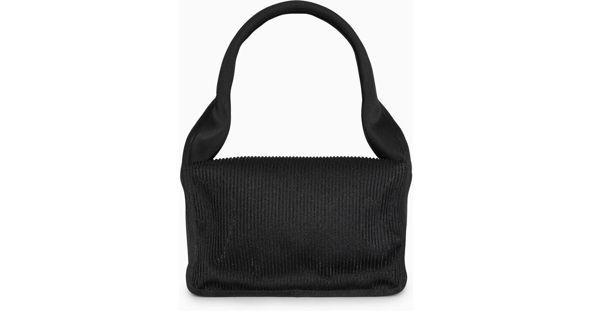 COS Ribbed Shoulder Bag - Neoprene in Black | Lyst UK