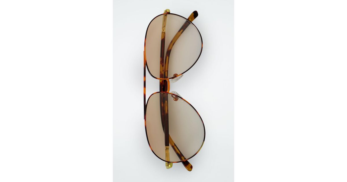 COS Wire-frame Aviator Sunglasses in White | Lyst