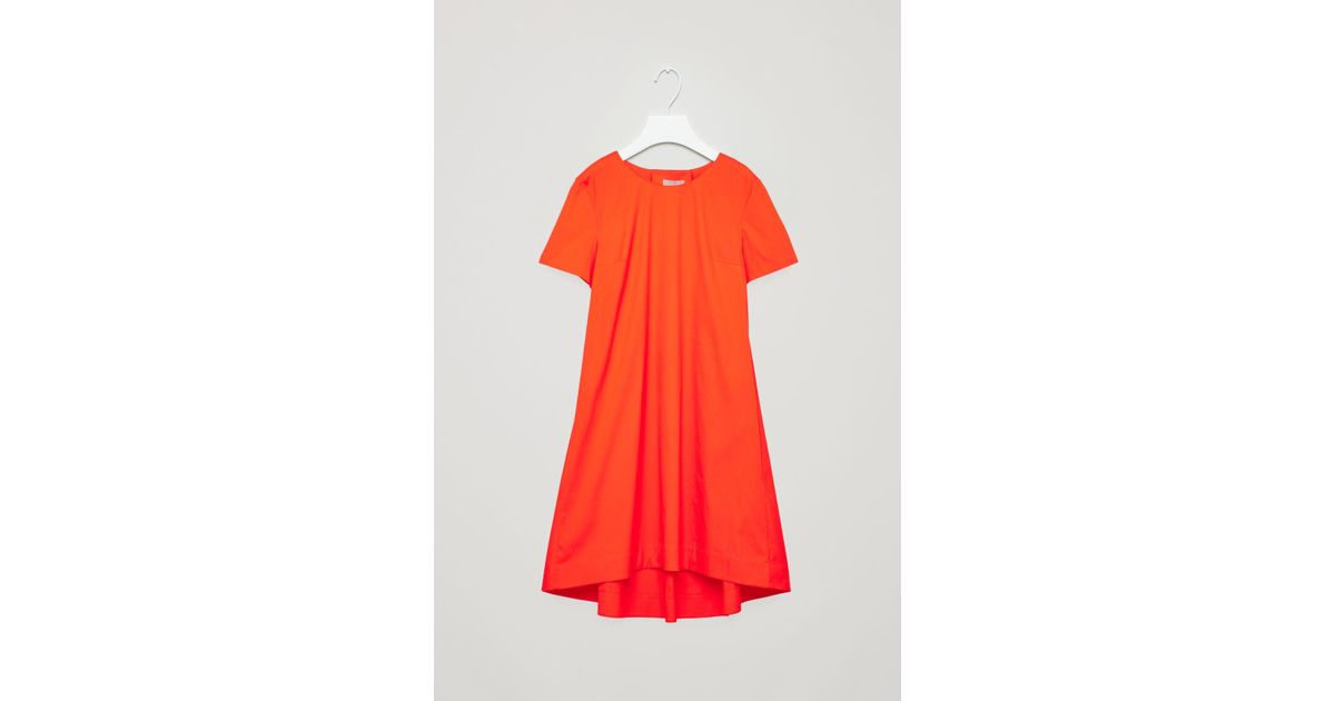 cos orange dress
