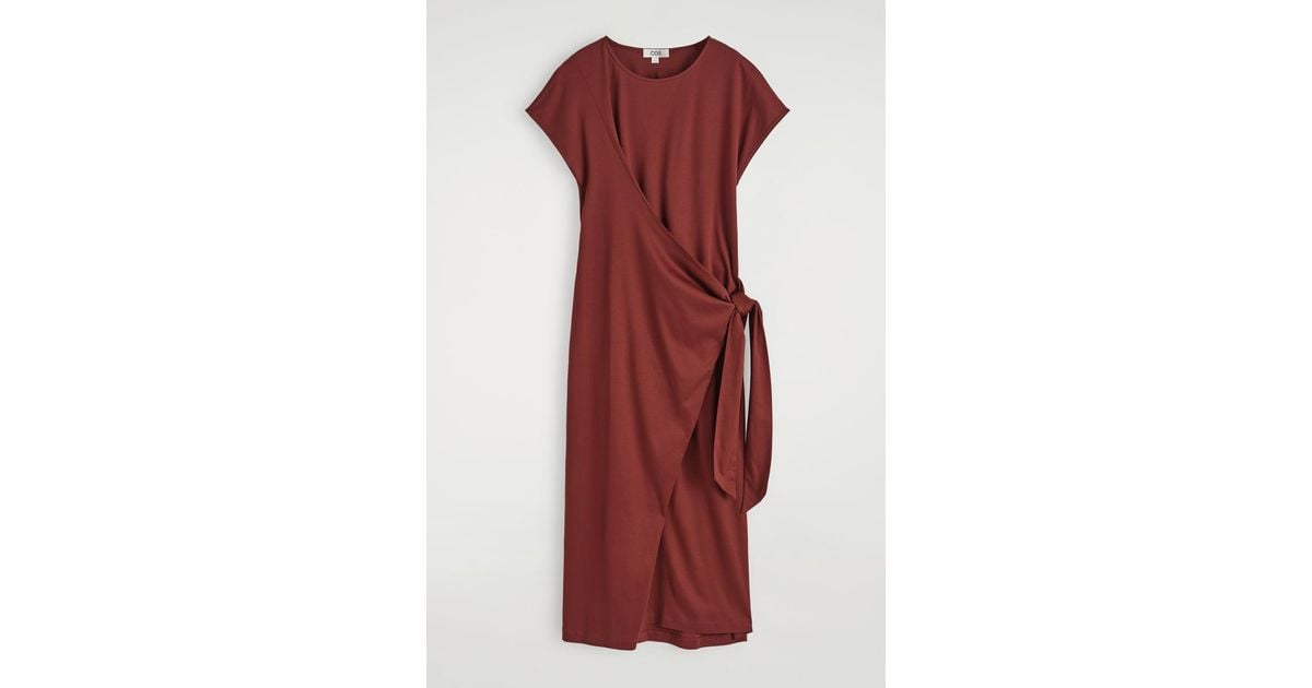 cos gathered a line wrap dress Elbow Sleeves V-neck Lace A-line Wedding Dress  Ms. Grace
