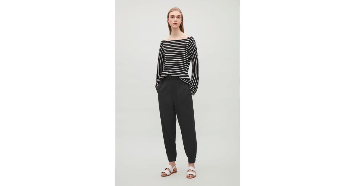 COS Wool Elastic Waist \u0026 Cuff Trousers 