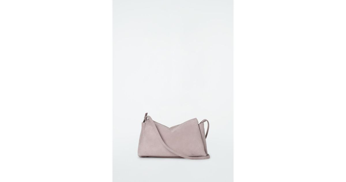 COS Tome Mini Crossbody Bag - Suede in Pink | Lyst