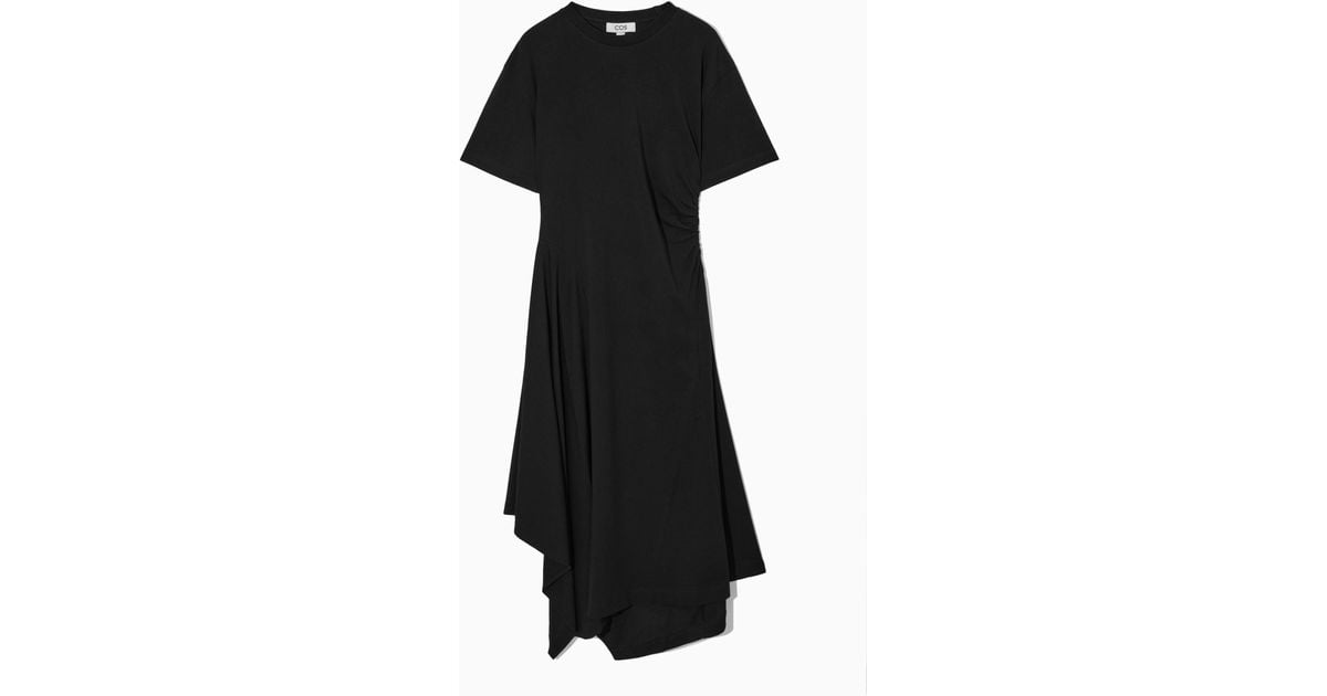 navy blue dress for baby girl ASYMMETRIC MINI T-SHIRT DRESS - PISTACHIO main image 1