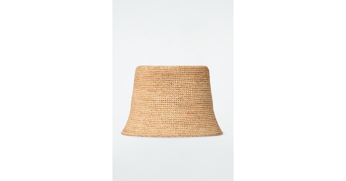 COS Straw Bucket Hat in Natural | Lyst display picture 1