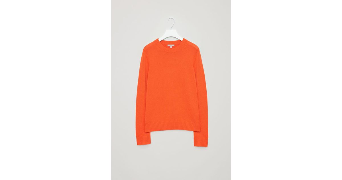 orange cashmere jumper