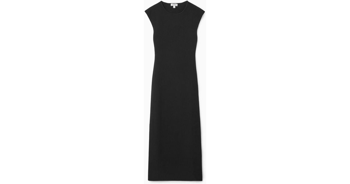 strapless open back dress Open Back Ribbed Knit Dress – Charming Oaks main image 0