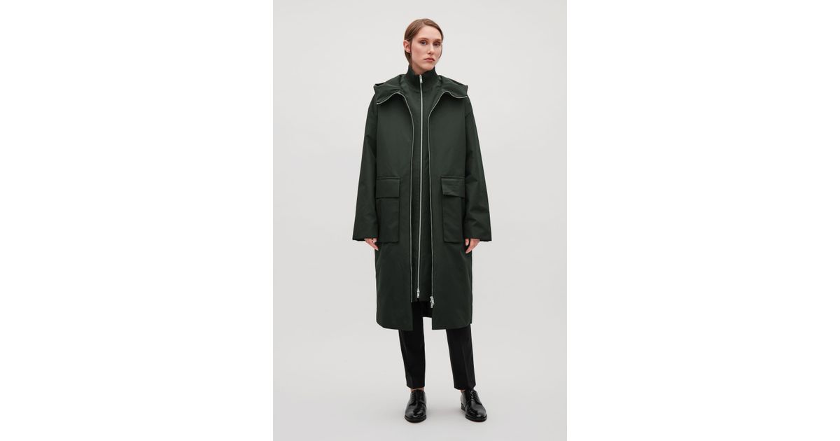 cos green parka