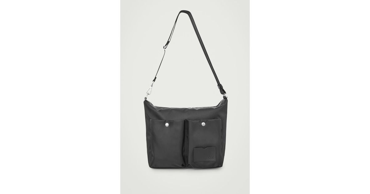 COS Utility Messenger - Nylon in Black for Men | Lyst