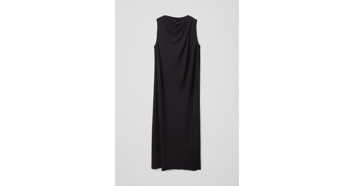 cos long black dress