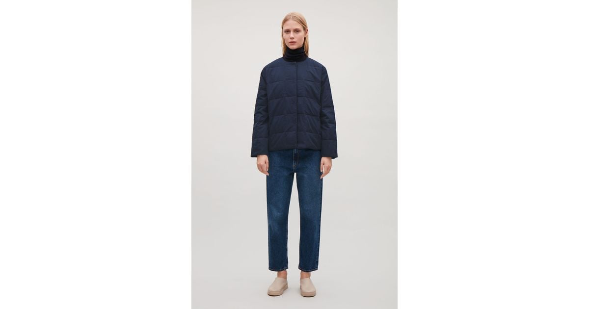 navy padded jacket