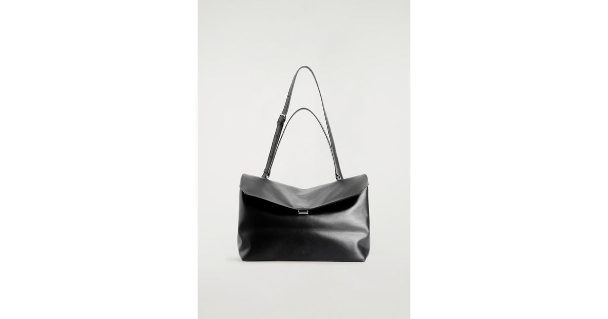 COS Trullo Flap Bag in Black | Lyst