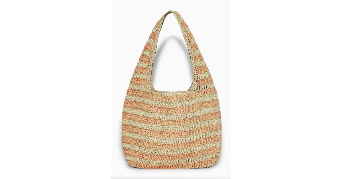 COS Mini Raffia Shoulder Bag in Natural for Men Lyst