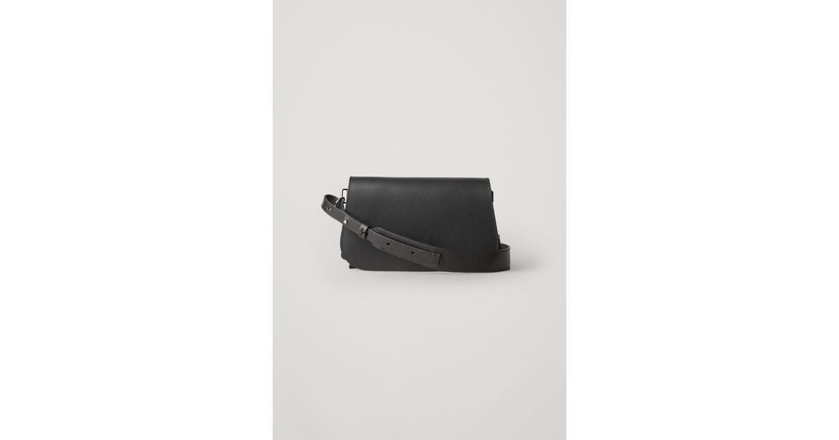 COS Small Leather Crossbody Bag in Black Lyst