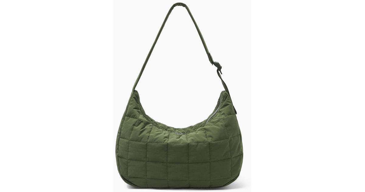 COS Quilted Messenger - Ripstop in Green for Men | Lyst