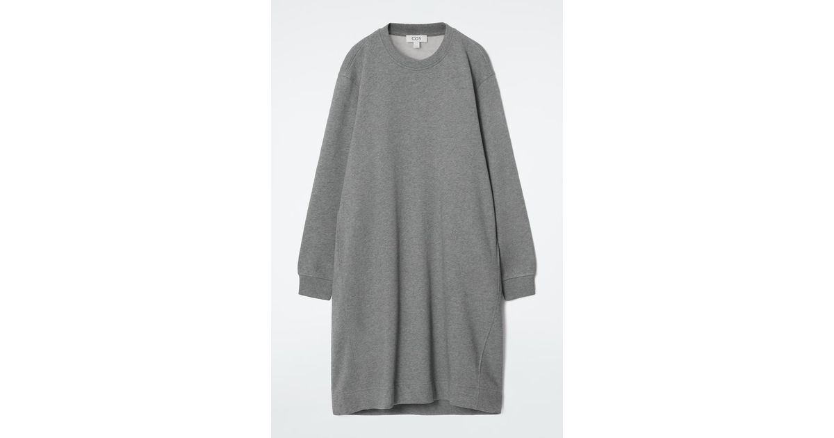 cos oversized sweatshirt dress COS Organic Cotton Oversized Sweatshirt Dress